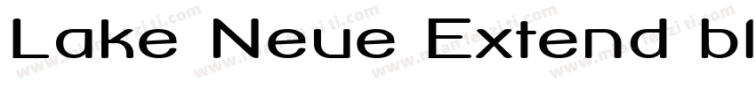 Lake Neue Extend bl字体转换